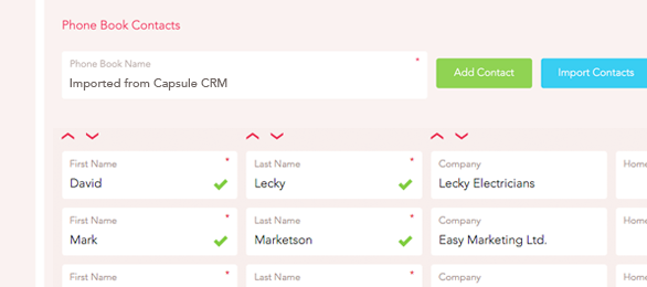 Capsule CRM integration with Contact Sync